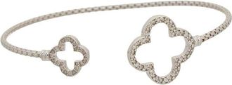 Meshmerise 18K Plated 0.20 Ct. Tw. Diamond Bangle Bracelet
