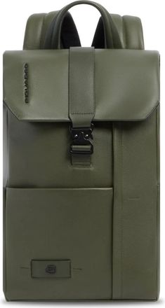 Piquadro Russel Laptoprugzak - Heren - Rugzakken - Groen - ONE Size - Leer - Tassen