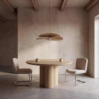 Maisons du monde L&aacute;mpara de techo de rafia trenzada
