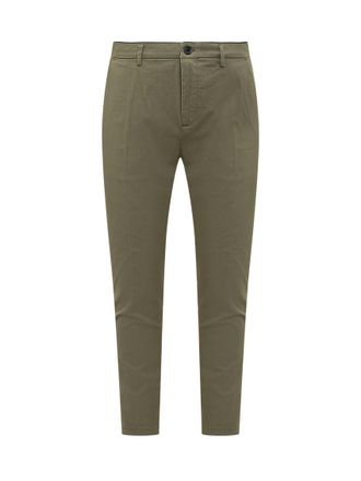 Department Five Green Slim Chino Trousers