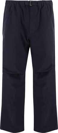 Darkpark Straight-Leg Stretch Cotton Pants with Adjustable Waistband