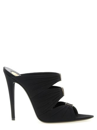 Saint Laurent Black Solid Heels