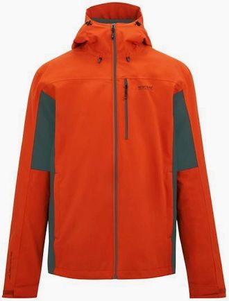 Regatta Mens Regatta Mens Birchdale II Waterproof Jacket - Rusty Orange Dark Storm - Size: Regular/36