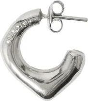 Sunnei Single Gemetalliseerde Oorbel - Dames - Oorbellen - Grijs - ONE Size - Accessoires
