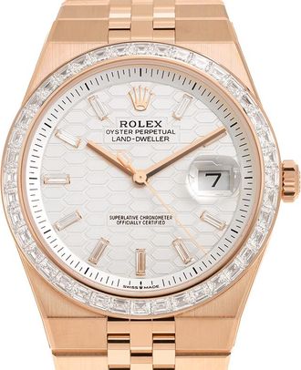 Rolex Land Dweller 40mm Chronometer Diamond Mens Watch M127385TBR-0003