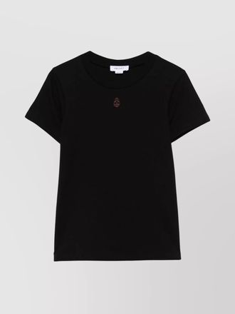 Alexander McQueen cotton regular-fit skull-embroidered t-shirt
