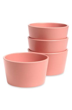 Aaron Probyn Neu Cereal Bowl 4-Piece Set in Matt Dusty Pink at Nordstrom