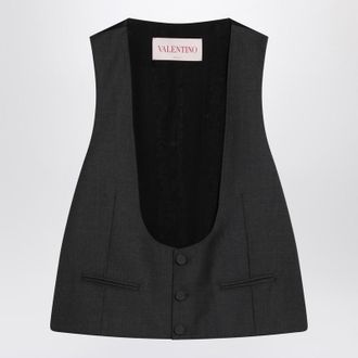 Valentino Garavani Charcoal Vest In