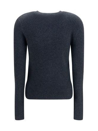 Lisa Yang Womens Airi Henley Sweater Cotton And Cashmere Eclipse Cotton; Kashmir-Capra Hircus Kashmir/capra
