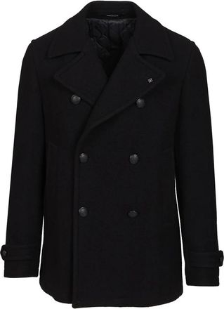 Tagliatore Monaco Double-Breasted Jacket - Heren - Blazers - Blauw - XL - Katoen - Jassen