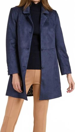 Tyler B&ouml;e Jordan Faux Suede Jacket In Navy