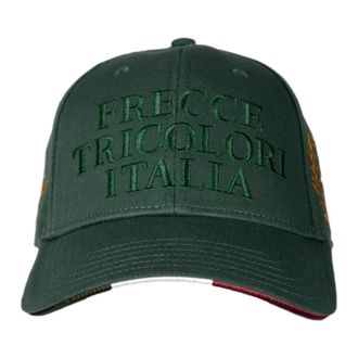 Aeronautica Geborduurde Tricolor Pijlen Pet Groen - Heren - Petten - Groen - ONE Size - Katoen - Accessoires