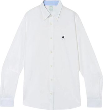 Brooks Brothers Camicia Oxford Slim Fit con Collo Button-Down - - Shirts - Uomo - Bianco - 3XL