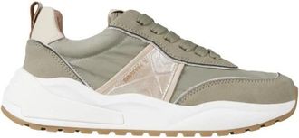 Alexander Smith Blaze Donna in groen nylon en zilver laminaatdetails - Dames - Sneakers - Veelkleurig - 39 EU - Nylon - Schoenen