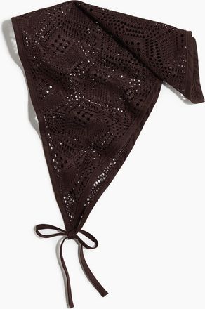 H&M Haartuch im H&auml;kellook - Brown