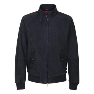 Baracuta Bomber Jackets, male, Blue, XS, G9 Suede Jacket