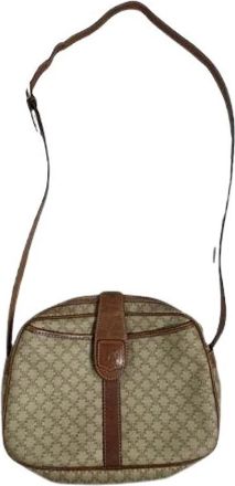 Celine Pre-owned Vintage Leren Crossbodytas - Dames - Vintage Schoudertas - Beige - ONE Size - Leer - Vintage
