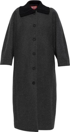 Diesel G-Loom Jas - Dames - Mantel - Grijs - XS - Wol - Jassen