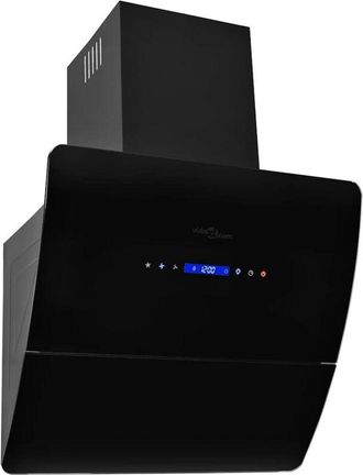 vidaXL Campana Extractora De Pared Acero Inox Negra 756 M&sup3;/h 60 Cm Vidaxl
