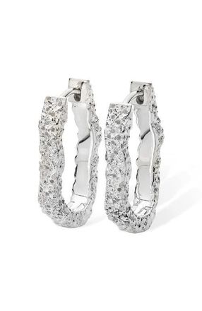 Lucy Quartermaine Hula Small Hoop Earring in Sterling Silver at Nordstrom