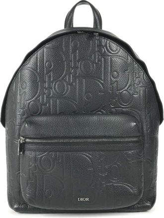 Dior Black Leather Backpack (Pre-Owned)