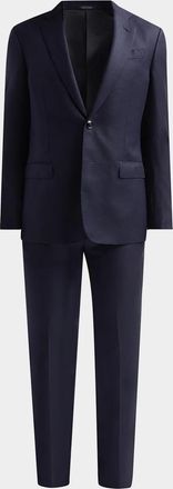 Giorgio Armani Men & apos;s Textured Wool Single-Breasted Suit