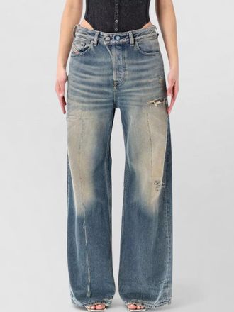 Diesel denim wide-leg trousers