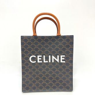 Celine Cabas Brown Pvc Leather Tote Bag (Pre-Owned)