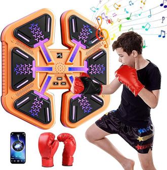 OEM M&aacute;quina De Boxeo Musical, M&aacute;quina De Boxeo Musical Inteligente Con Luz Led, Bluetooth Y Velocidad Ajustable, Modo De Conteo, M&aacute;quina De Boxeo Montada 