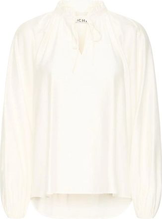 Ichi Camicia Ihkarlani LS - - Blouses & Shirts - Donna - Bianco - L