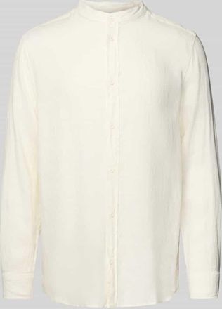 Mazine Freizeithemd mit Maokragen in Weiss, Gr&ouml;&szlig;e XXL