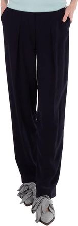 Victoria Beckham Ladies Midnight Slim Front Pleat Pants