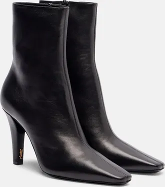 Saint Laurent Jill 95 leather ankle boots