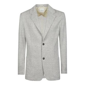 Ballantyne Blazers, male, Gray, Size: XL Bmj036 Single Breasted Jacket