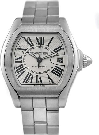 Cartier Pre-owned Cartier Roadster Silver Opaline Dial Mens Watch W6206017