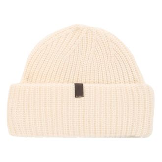 Slowear Slowear, Accessoires, Heren, Beige, ONE Size, Kasjmier, Muts met onderscheidend detail