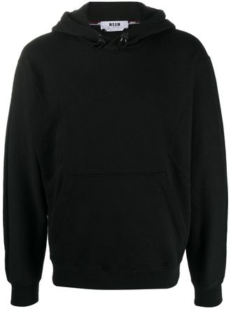 Msgm Black Felpa Con Cappuccio Hoodie
