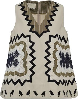 Biyan Blusa con scollo a V - Toni neutri