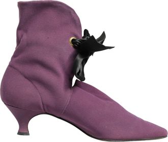 Dolce & Gabbana Purple Mid Calf Boots Womens Shoes (Pre-Owned)