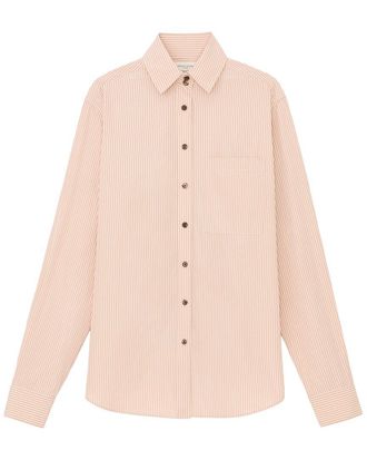 Lafayette 148 New York Plus High Collar Pocket Shirt
