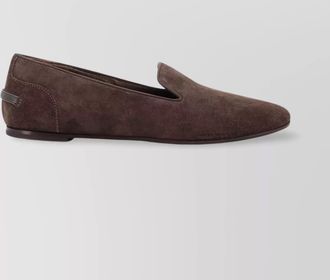 Brunello Cucinelli suede leather loafers
