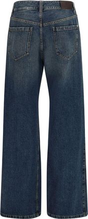 Brunello Cucinelli Wide-Leg Cotton Denim Jeans - Blue