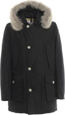 Woolrich Cappotto 100 Jacket - Heren - Winterjassen - Zwart - XS - Wol - Jassen