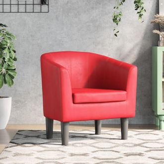 vidaXL Vidaxl - Sill&oacute;n Cuero Sint&eacute;tico Rojo