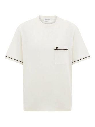 Ferragamo contrasting-trim T-shirt - White