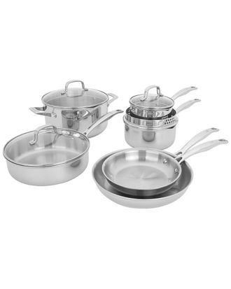 J.A. Henckels International Henckels Clad H3 10pc Stainless Steel Cookware Set