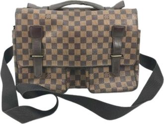 Louis Vuitton Tweedehands Canvas Louis Vuitton tassen - Heren - Vintage Schoudertas - Bruin - ONE Size - Vintage