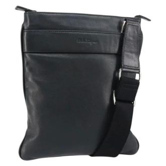Ferragamo Borsa a spalla in pelle Pre-owned - - Pre-owned - Uomo - Nero - ONE SIZE