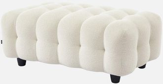 Sweeek Puff, Reposapi&eacute;s Para Sof&aacute; De 3 Plazas Leon Borreguito Texturizada