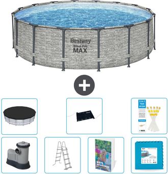 Bestway Piscina Bestway Steel Pro Max Redonda - 488x122 Cm - 8-piezas S621